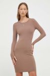 Сукня Sixth June колір коричневий mini облягаюча