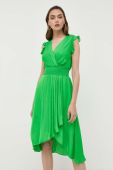Сукня Morgan колір зелений midi розкльошена (3282883)