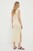 Сукня Ivy Oak колір бежевий midi облягаюча