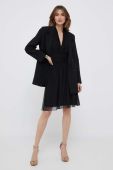 Сукня Artigli колір чорний mini розкльошена (3213365)
