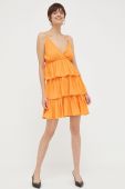 Сукня Artigli колір помаранчевий mini розкльошена (3207882)