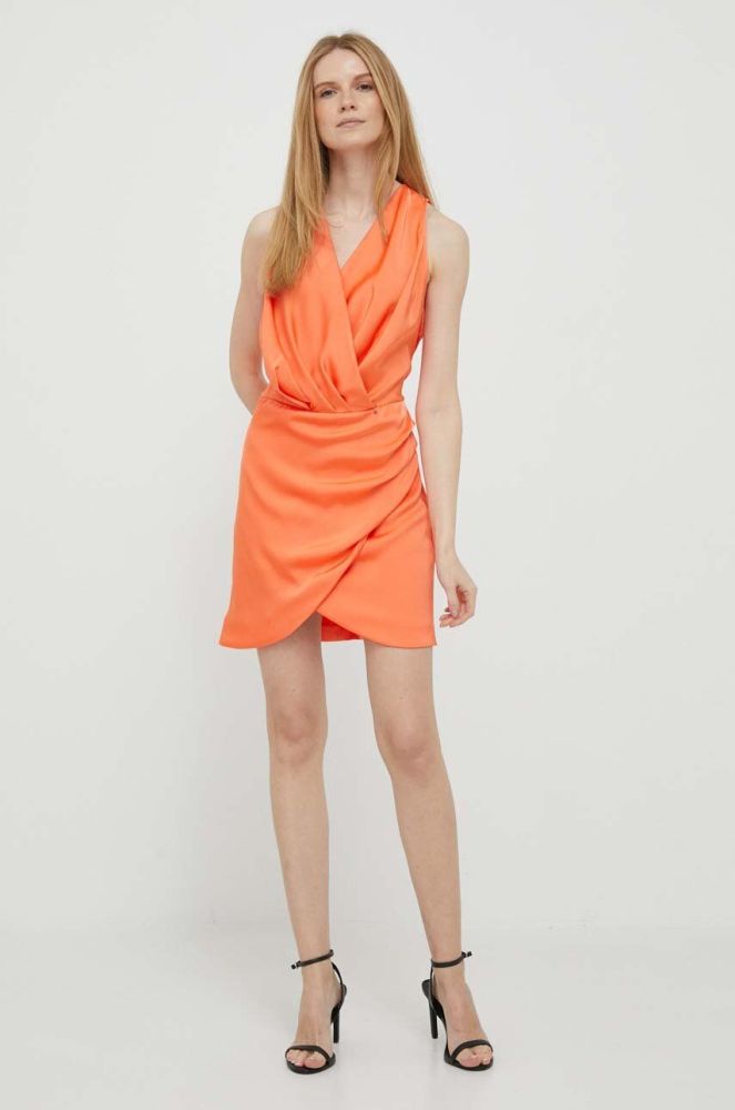Сукня Artigli колір помаранчевий mini пряма (3251283)