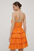 Сукня Artigli колір помаранчевий mini розкльошена (3251313)