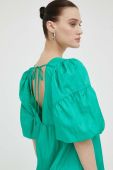 Сукня Gestuz колір зелений midi oversize