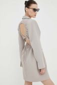 Сукня Gestuz колір бежевий mini пряма