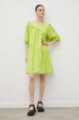 Сукня Gestuz колір зелений mini розкльошена (3269692)