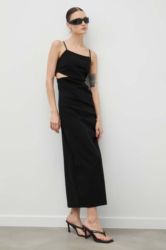 Сукня Gestuz колір чорний maxi пряма (3314213)
