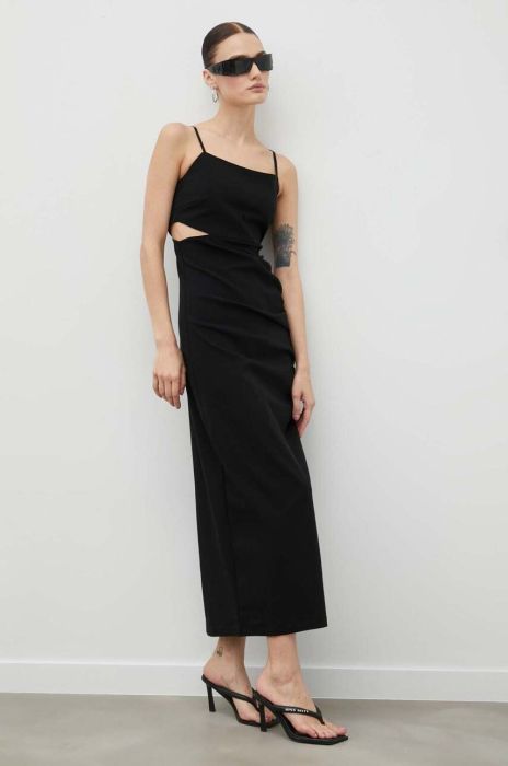 Сукня Gestuz колір чорний maxi пряма (3314213)
