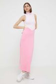 Сукня adidas Originals колір рожевий maxi пряма