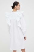 Бавовняна сукня 2NDDAY колір білий mini пряма