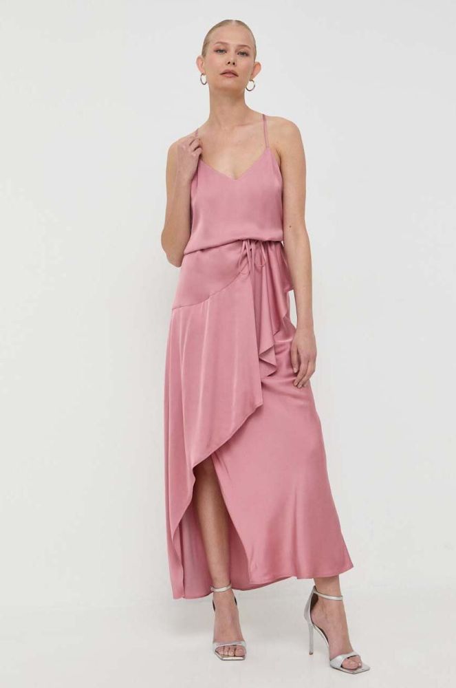 Сукня Twinset колір рожевий maxi пряма