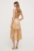 Сукня Morgan колір жовтий midi розкльошена