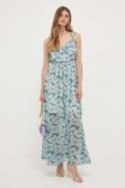 Сукня Morgan maxi розкльошена колір блакитний (3455667)