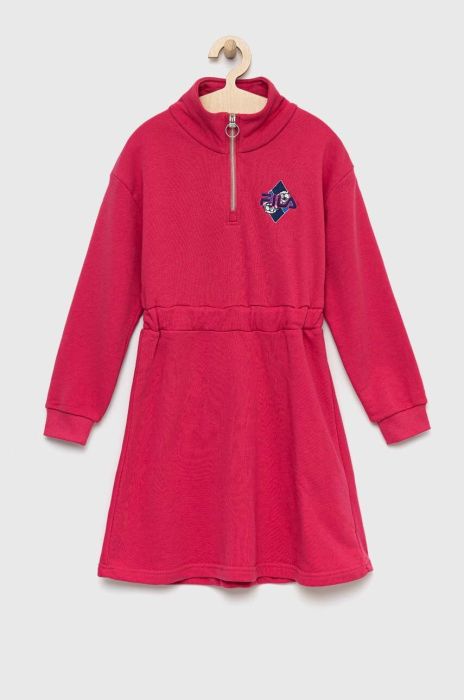 Дитяча сукня Fila колір рожевий mini розкльошена