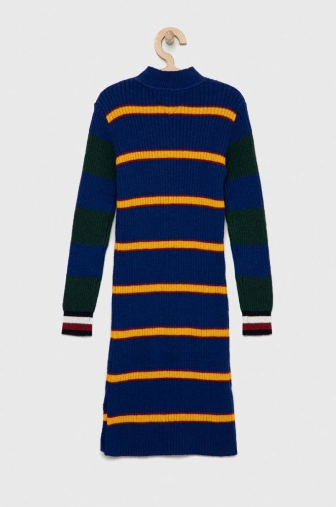 Tommy Hilfiger колір синій midi облягаюча фото 2