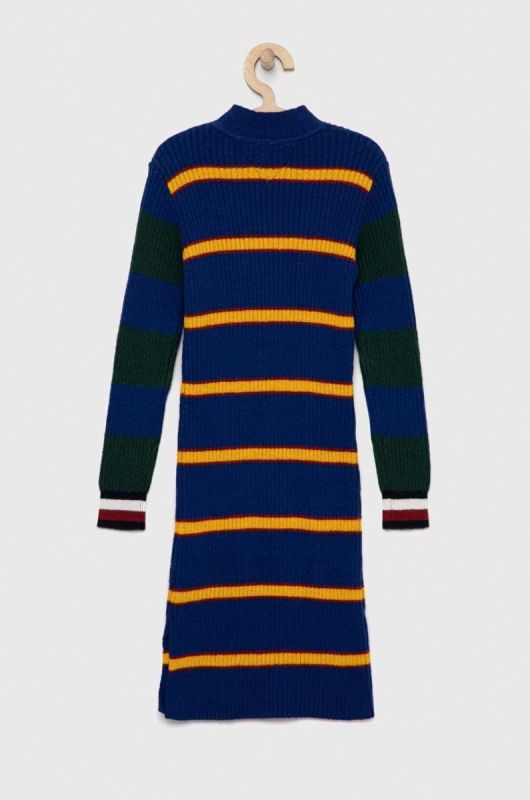 Tommy Hilfiger колір синій midi облягаюча фото 2