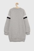 Дитяча бавовняна сукня Tommy Hilfiger колір сірий midi пряма