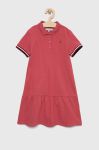 Дитяча сукня Tommy Hilfiger колір рожевий mini розкльошена (2870951)
