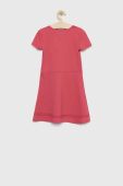 Дитяча сукня Tommy Hilfiger колір рожевий midi розкльошена