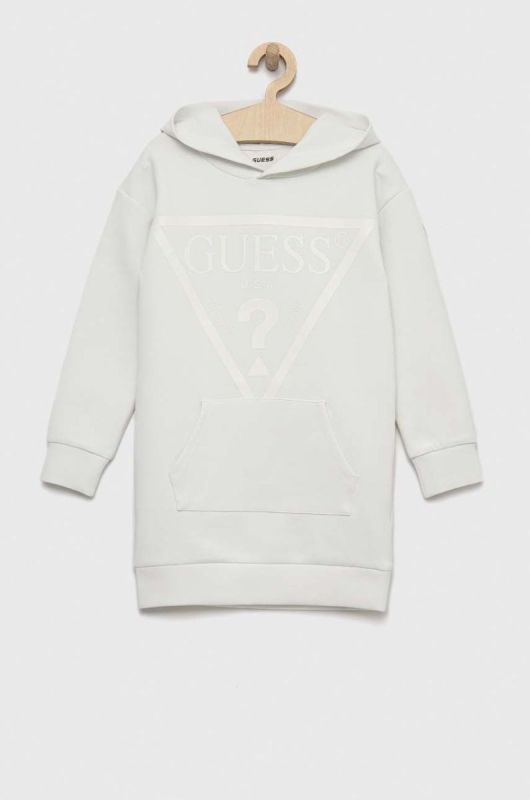Дитяча сукня Guess колір білий mini пряма