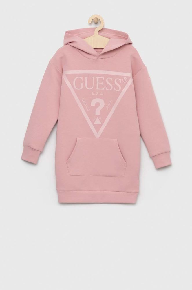 Дитяча сукня Guess колір рожевий mini пряма (2851343)