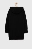 Дитяча бавовняна сукня Guess колір чорний midi пряма (2885729)