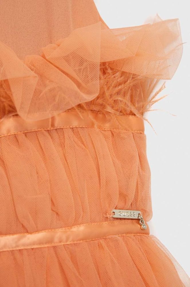 Дитяча сукня Guess колір помаранчевий mini розкльошена (2885732) фото 3