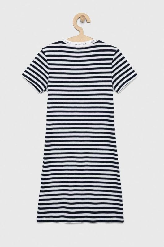 Дитяча сукня Guess колір синій mini пряма (2933847) фото 2