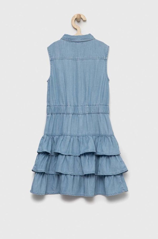 Дитяча сукня Guess mini розкльошена колір блакитний (2909704) фото 2