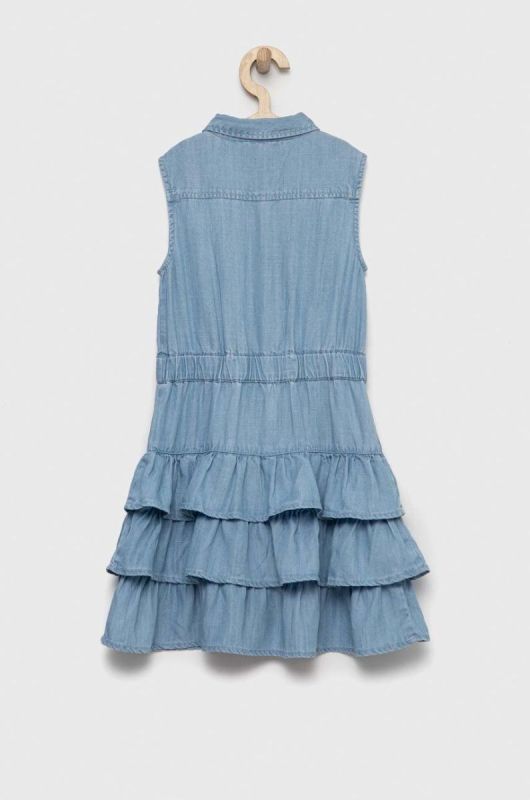 Дитяча сукня Guess mini розкльошена колір блакитний (2909704) фото 2