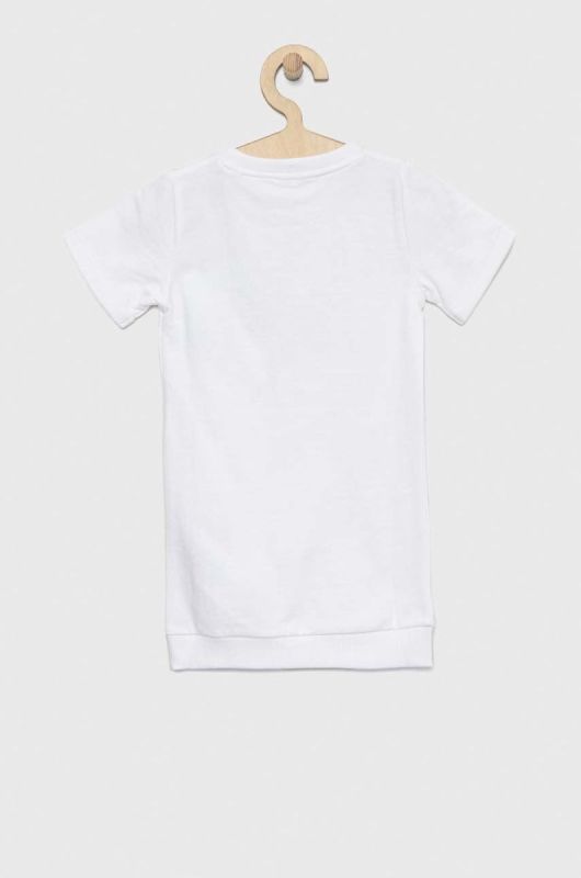 Дитяча бавовняна сукня Guess колір білий mini пряма (2898121) фото 2