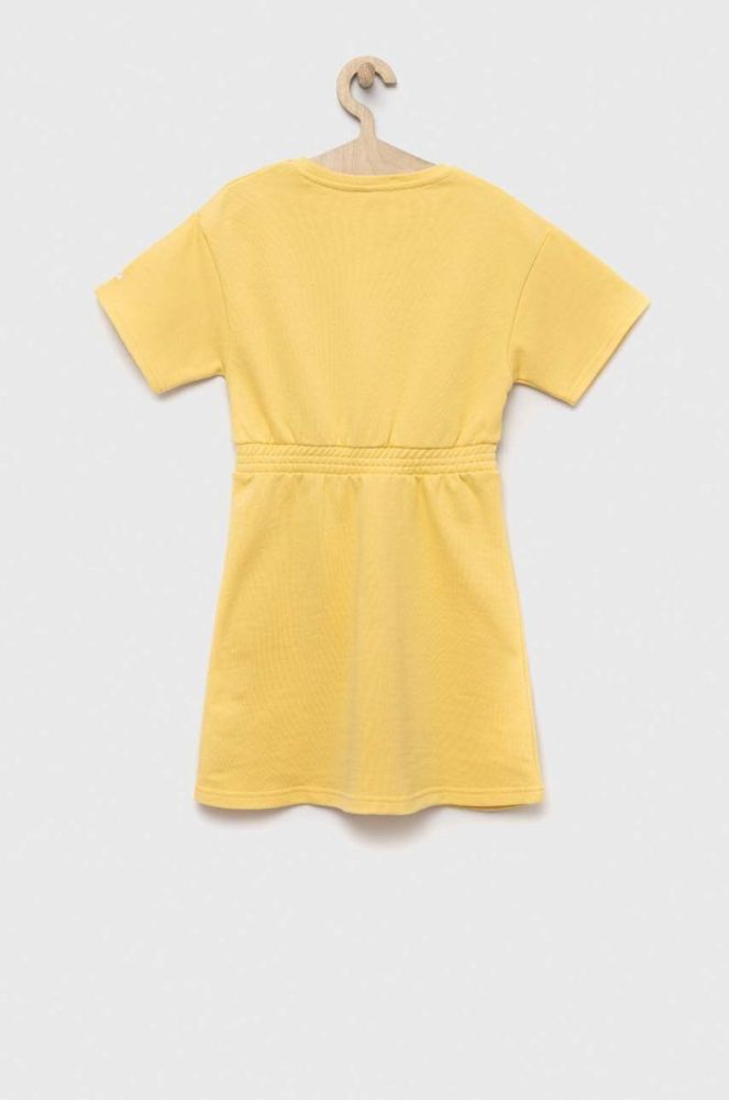 Дитяча бавовняна сукня Pepe Jeans PJL GJ Non-denim колір жовтий mini розкльошена фото 2
