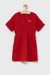 Дитяча бавовняна сукня Pepe Jeans PJL GJ Non-denim колір червоний mini розкльошена