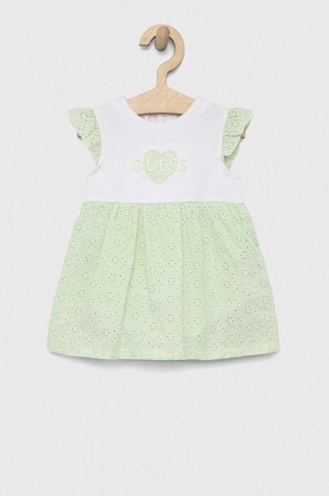 Сукня для немовлят Guess колір бірюзовий mini розкльошена (3053436)