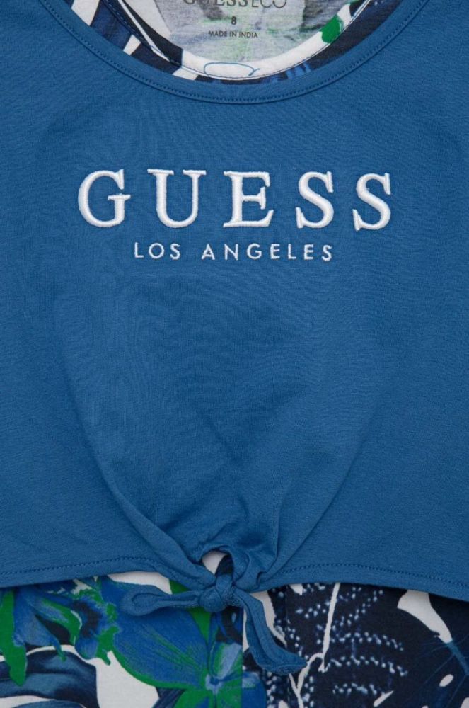 Дитяча сукня Guess колір бірюзовий mini розкльошена (3028893) фото 3