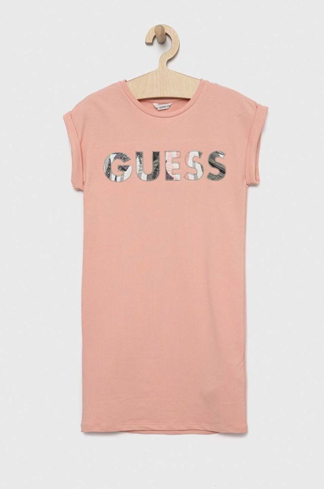 Дитяча сукня Guess колір рожевий mini пряма (3004379)