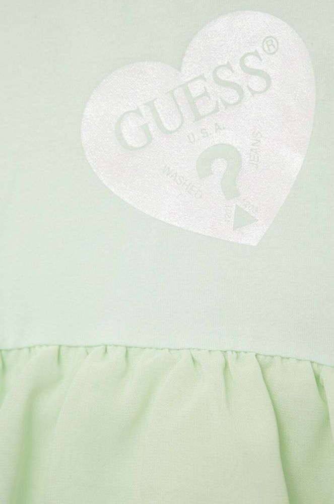 Сукня для немовлят Guess колір бірюзовий mini розкльошена (3046122) фото 3