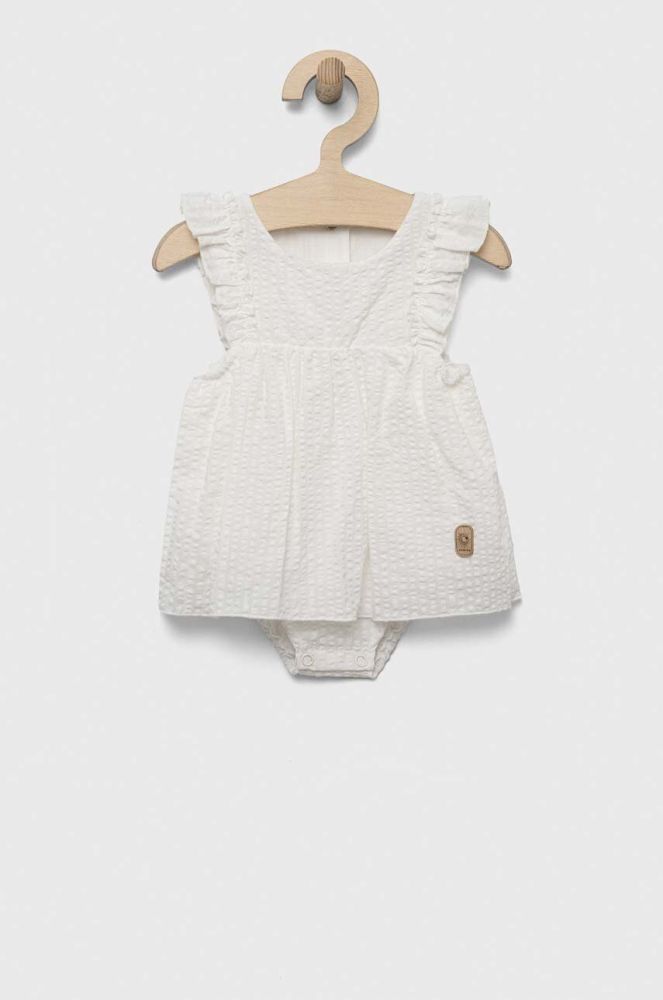 Дитяча бавовняна сукня Jamiks колір білий mini розкльошена (3234001)