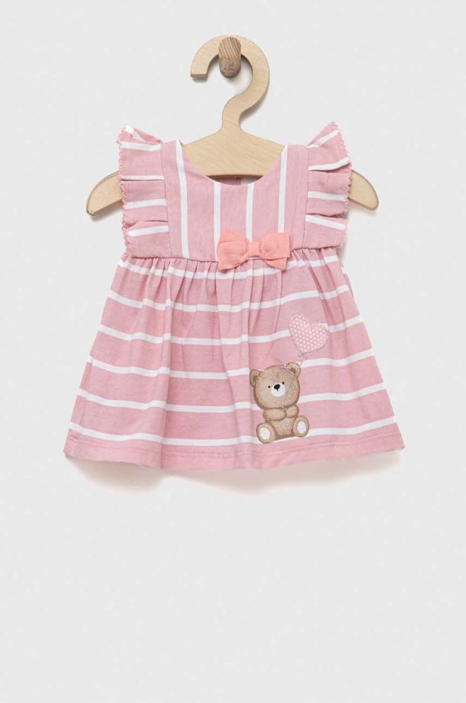 Сукня для немовлят Mayoral Newborn колір рожевий mini розкльошена (3071460)
