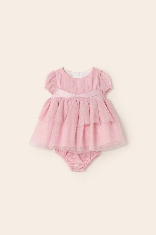 Дитяча сукня Mayoral Newborn колір рожевий mini розкльошена