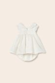 Дитяча сукня Mayoral Newborn колір бежевий mini розкльошена (3113677)