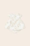 Дитяча сукня Mayoral Newborn колір бежевий mini розкльошена (3095491)