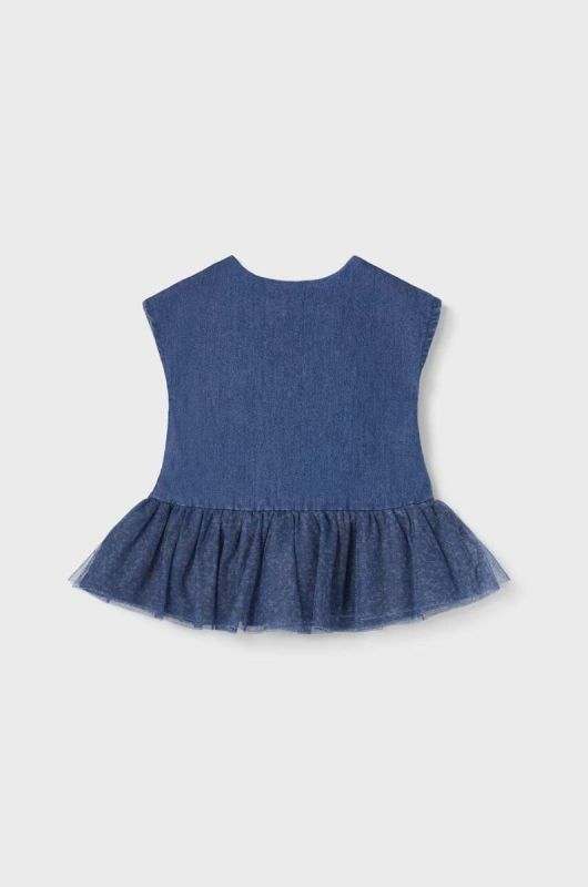 Сукня для немовлят Mayoral Newborn mini розкльошена колір блакитний (3163652) фото 3
