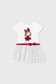 Сукня для немовлят Mayoral колір білий mini розкльошена (2943747)