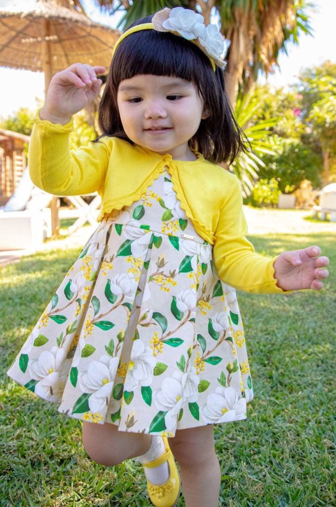 Дитяча сукня Mayoral колір бежевий mini розкльошена (2932011)