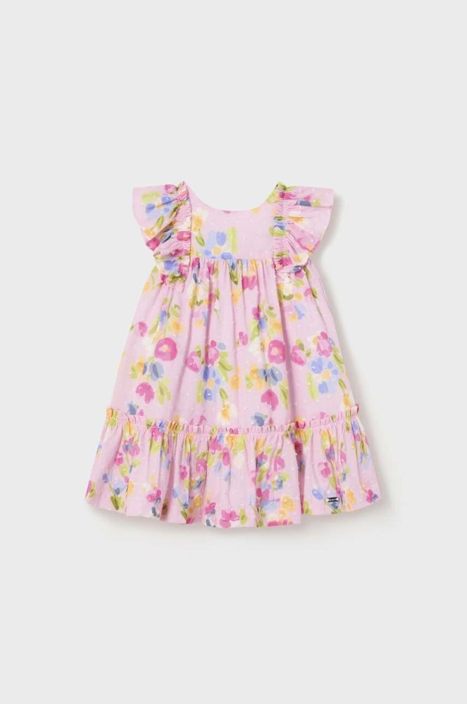Сукня для немовлят Mayoral колір рожевий mini розкльошена (2943813)