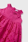 Дитяча бавовняна сукня Mayoral колір рожевий mini розкльошена (2931943)