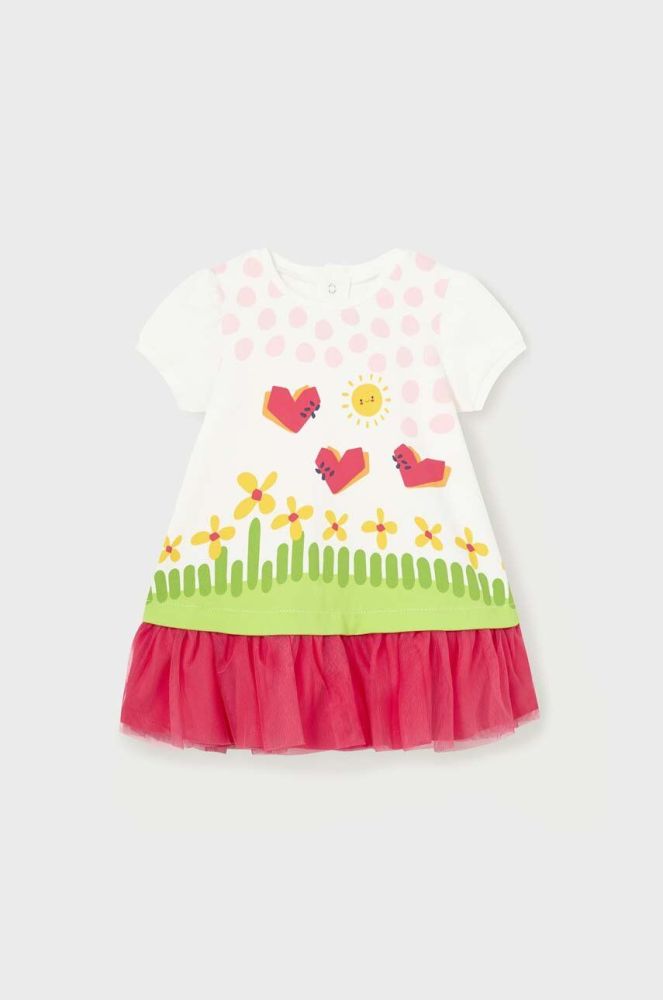 Сукня для немовлят Mayoral колір червоний mini розкльошена (2966316)
