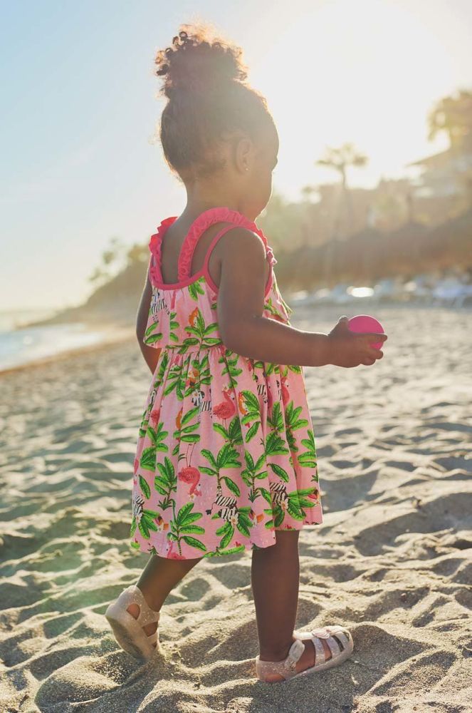 Дитяча бавовняна сукня Mayoral колір рожевий mini розкльошена (2943933)