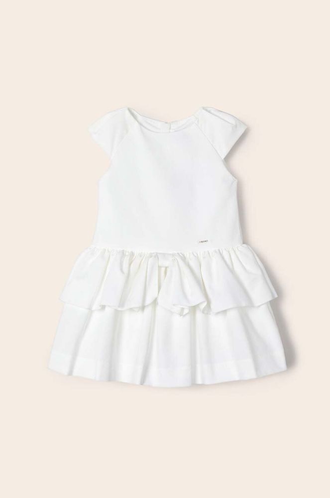 Дитяча сукня Mayoral колір бежевий mini розкльошена (2985207)